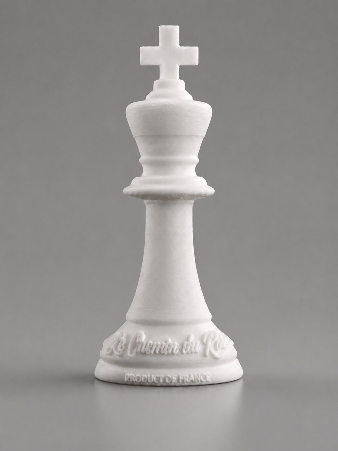 Photograph of the 3D-printed Le Chemin du Roi chess piece prototype
