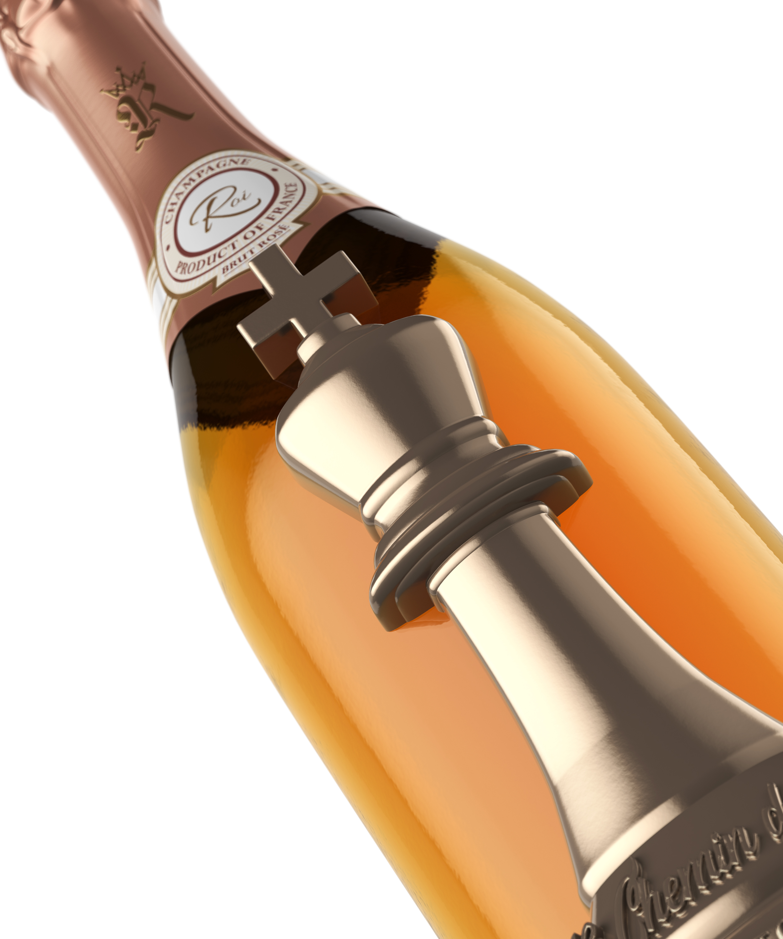 Front render of the Le Chemin du Roi bottle