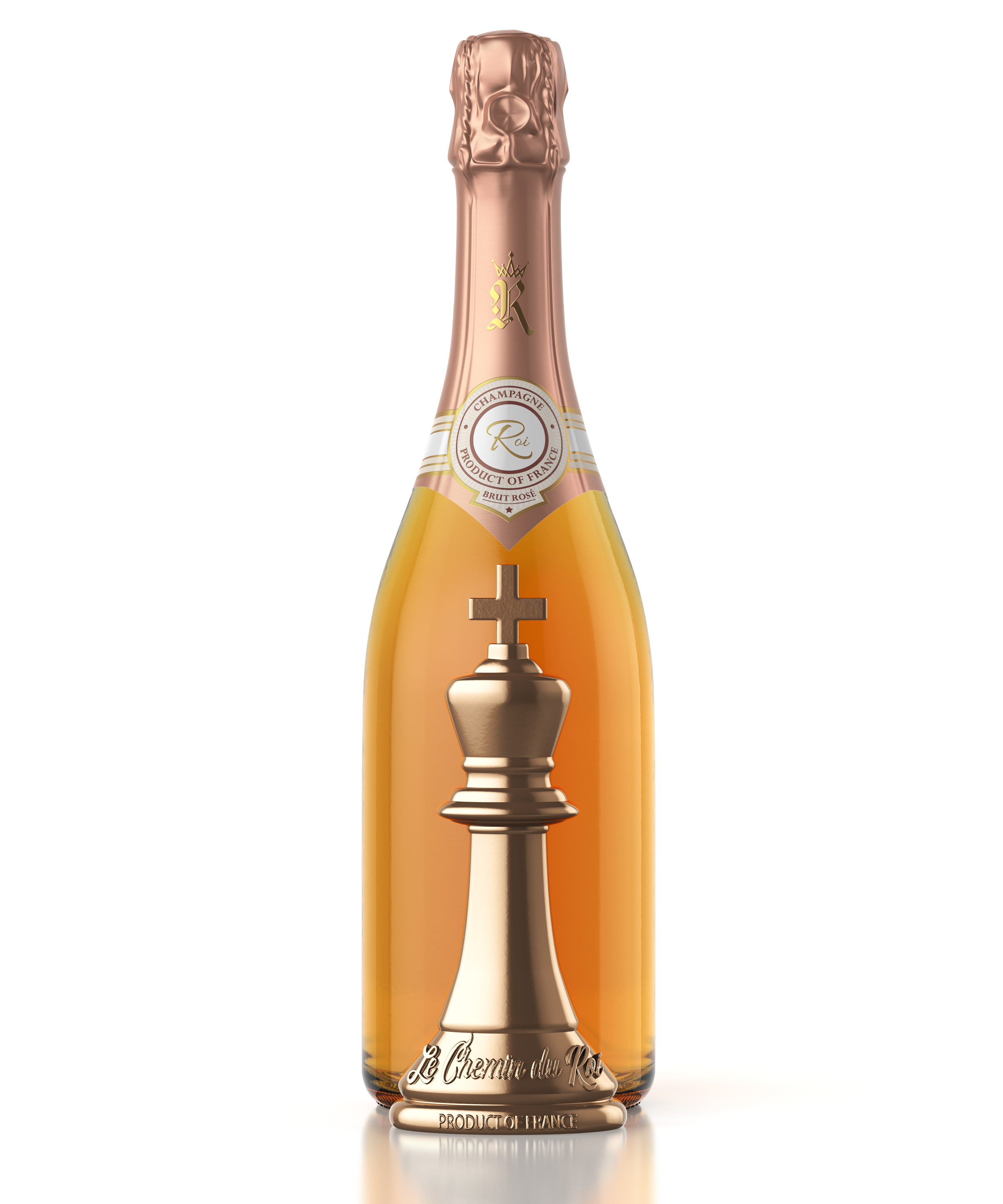 Front render of the Le Chemin du Roi bottle